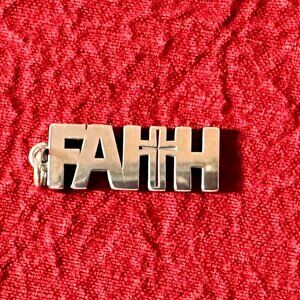James Avery Faith Charm/Pendant - Retired Design